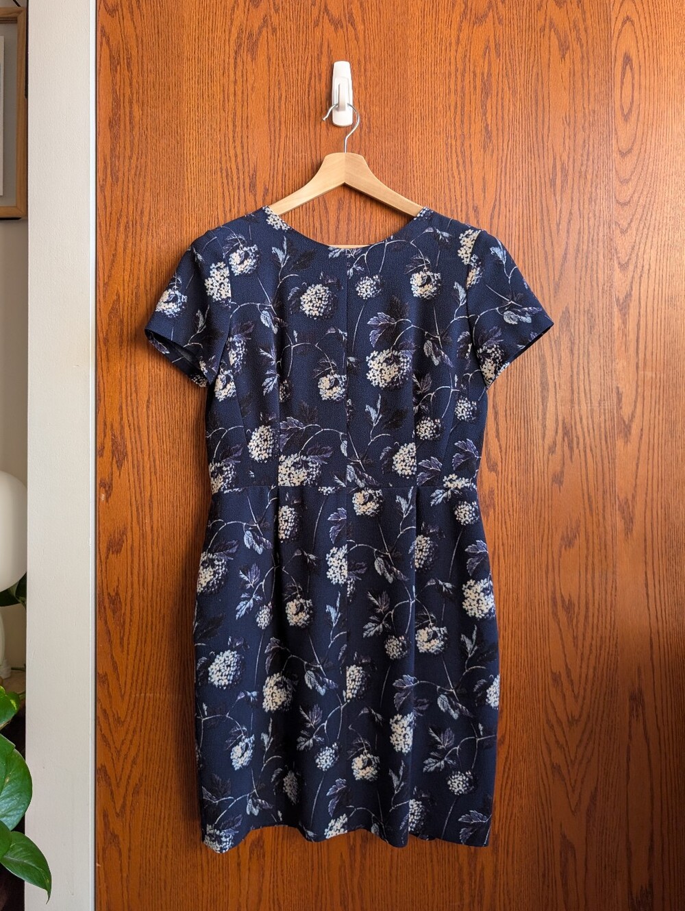 Club Monaco Navy Blue Floral Dress